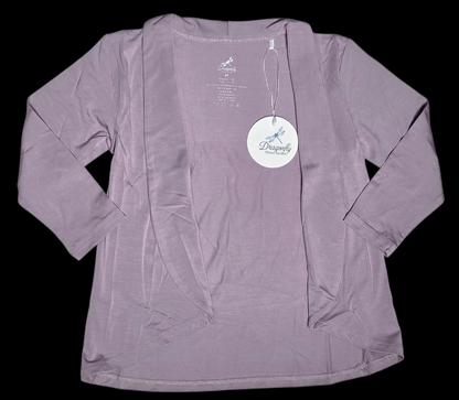 Dusty Purple Cascading Cardigan