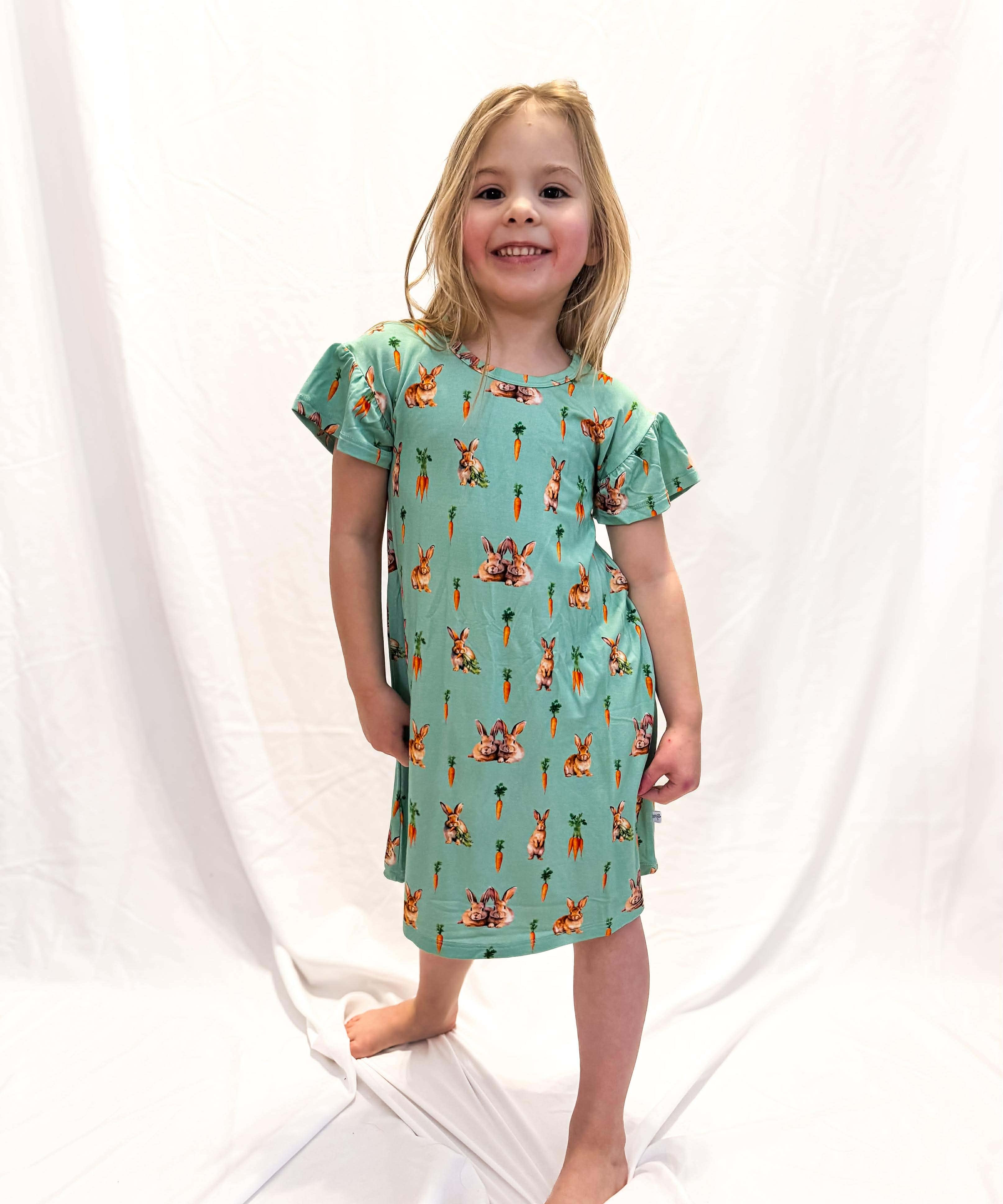 Bunny Tails and Carrot Trails Children's Gown
