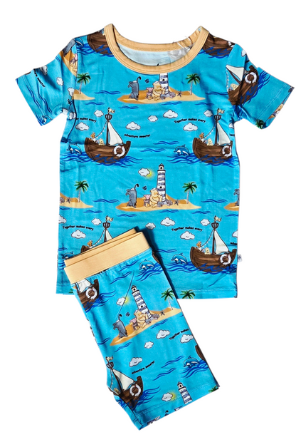 Sailing Together 2 Piece Pajama Set