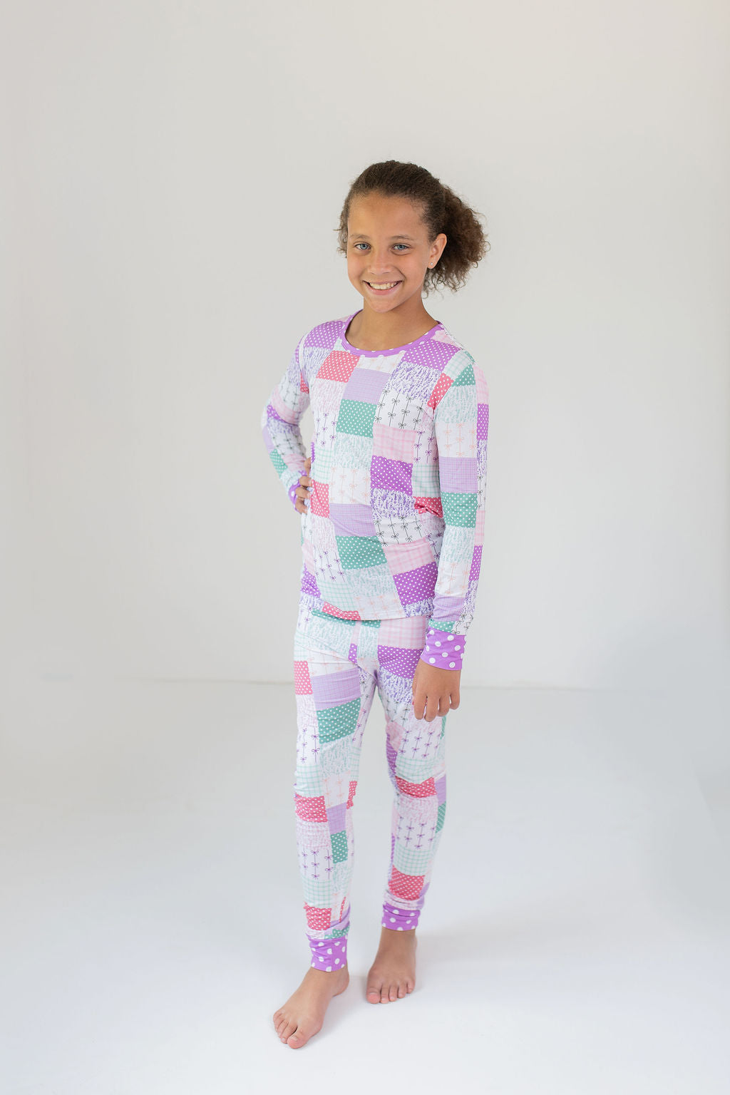 Darling Patchwork 2 Piece Pajama Set