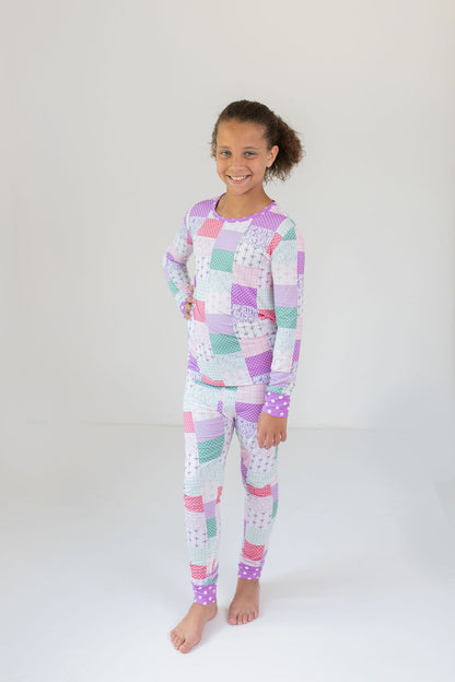 Darling Patchwork 2 Piece Pajama Set