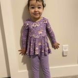 Unicorn Wishes 2 piece Peplum and Legging Set