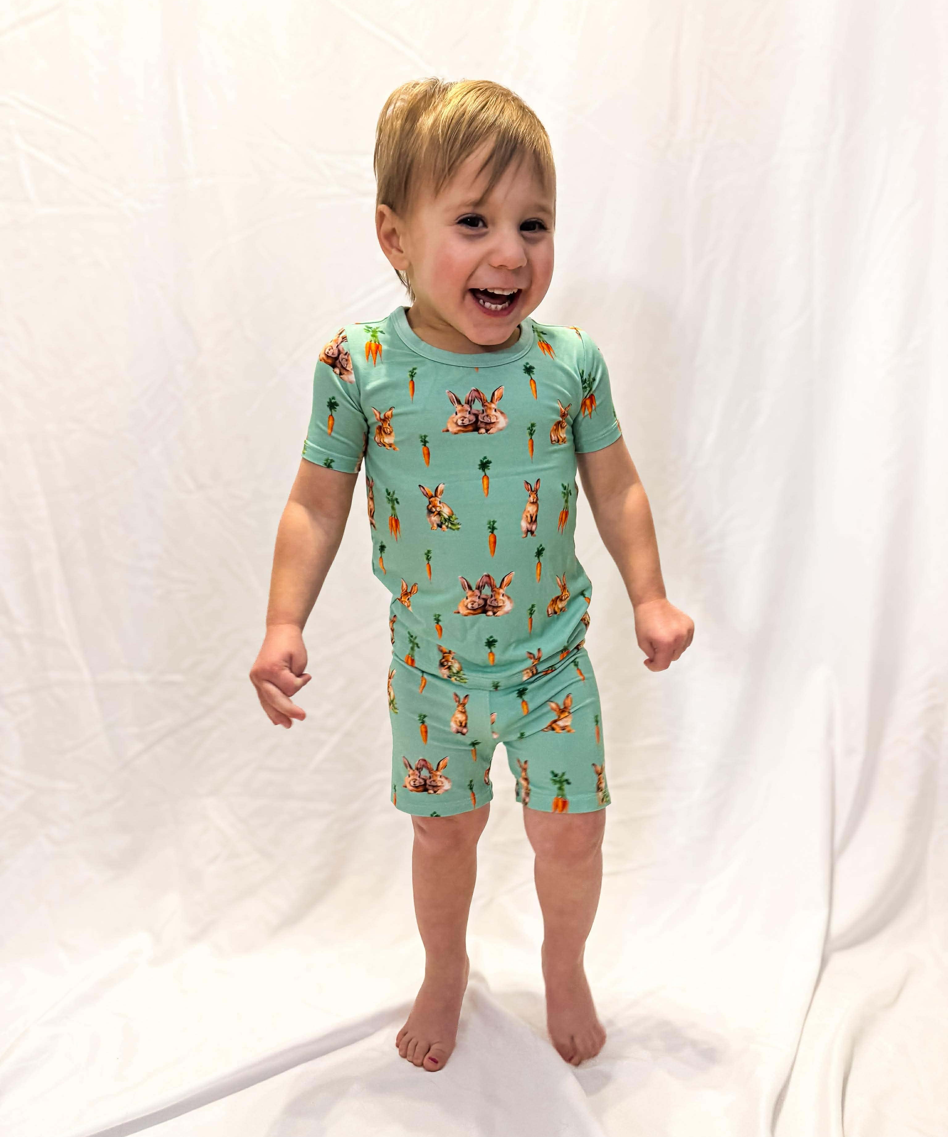 Bunny Tails and Carrot Trails 2 Piece Pajama Set