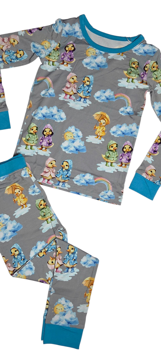 Quack In The Puddles 2 Piece Pajama Set