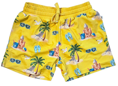 Seaside Gold Swim Trunks