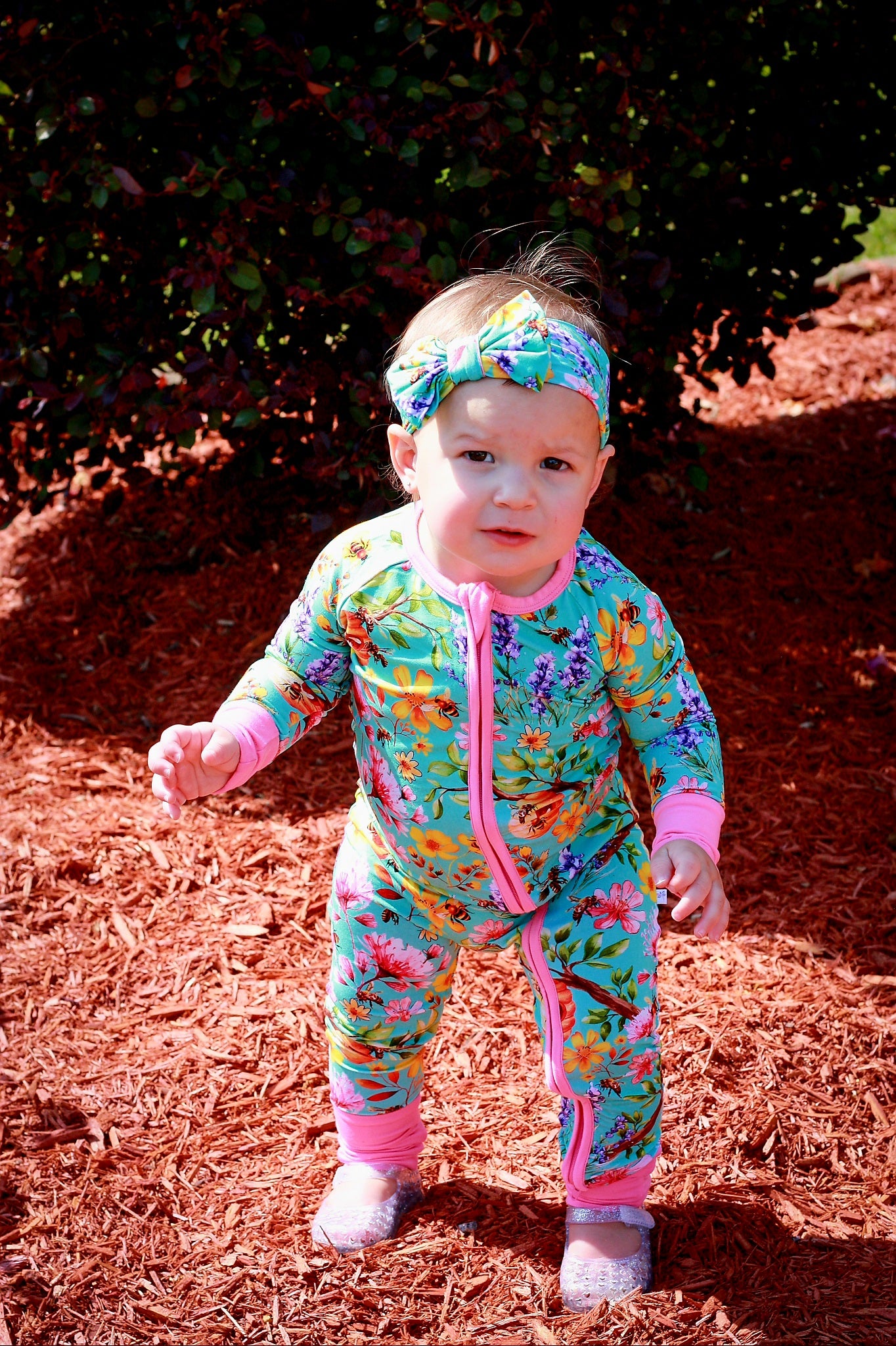 Buzzing Blooms Convertible Zip-Up