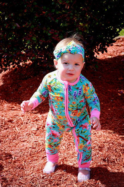 Buzzing Blooms Convertible Zip-Up