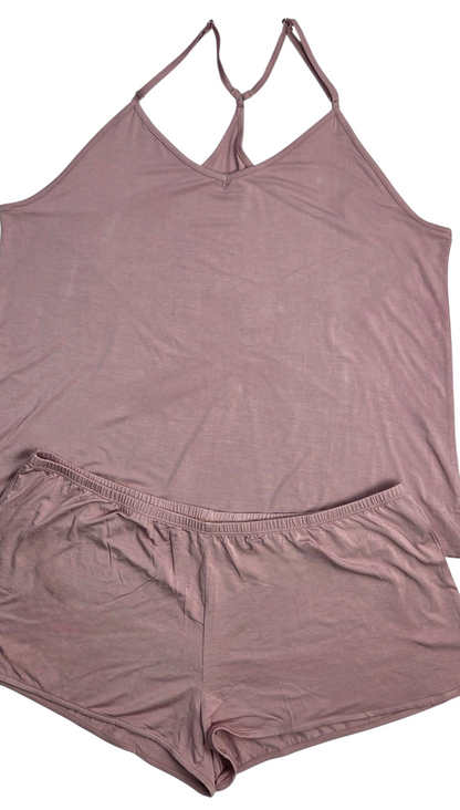 Dusty Rose Cami and Short Set