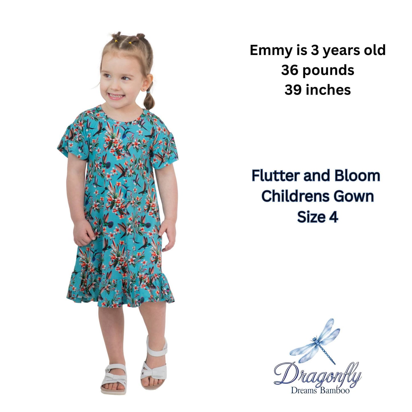 Flutter and Bloom Children's Gown
