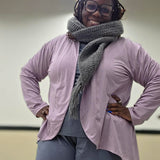 Dusty Purple Women's Cascading Cardigan