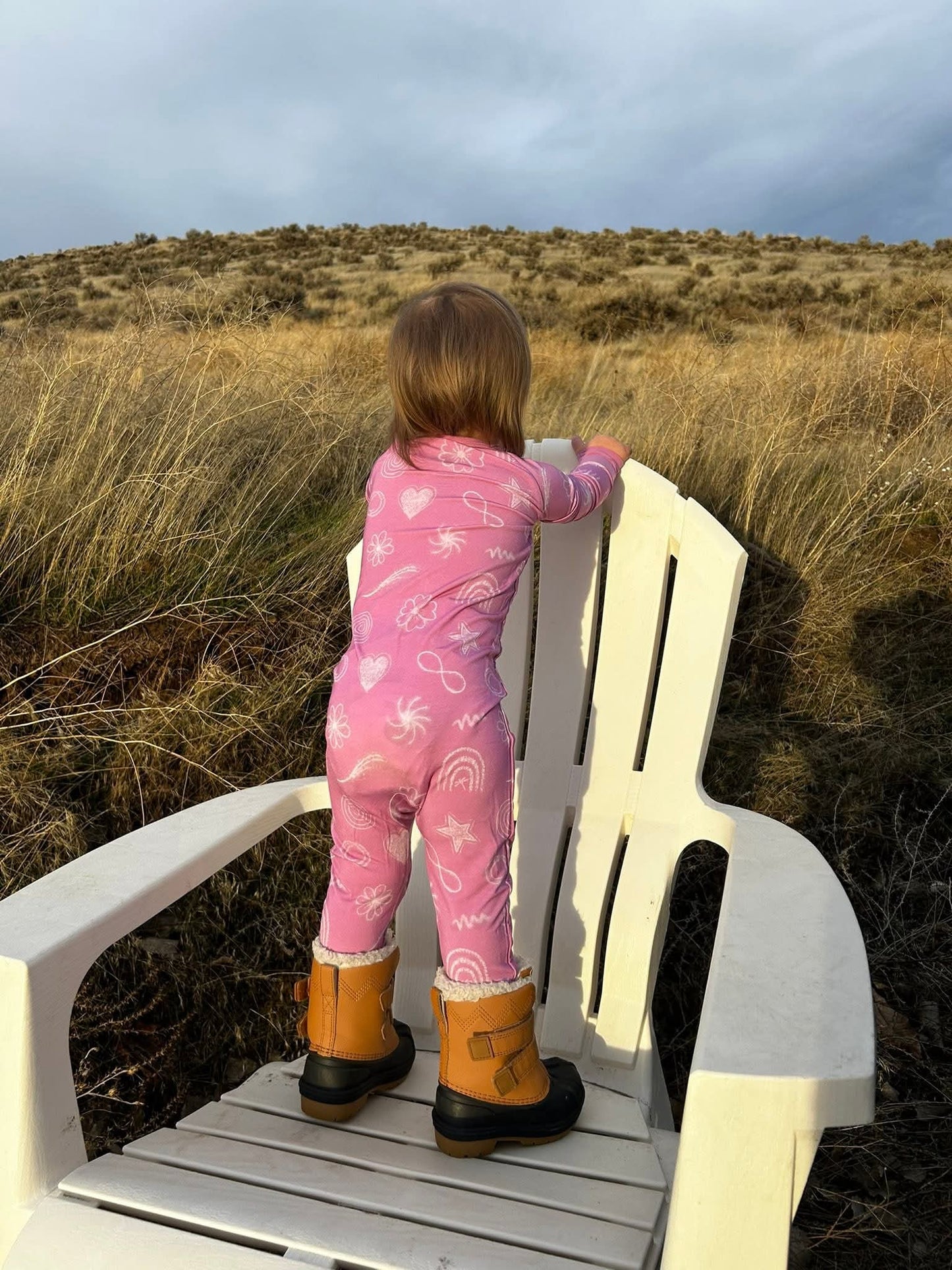 Blushing Doodles Convertible Zip-Up