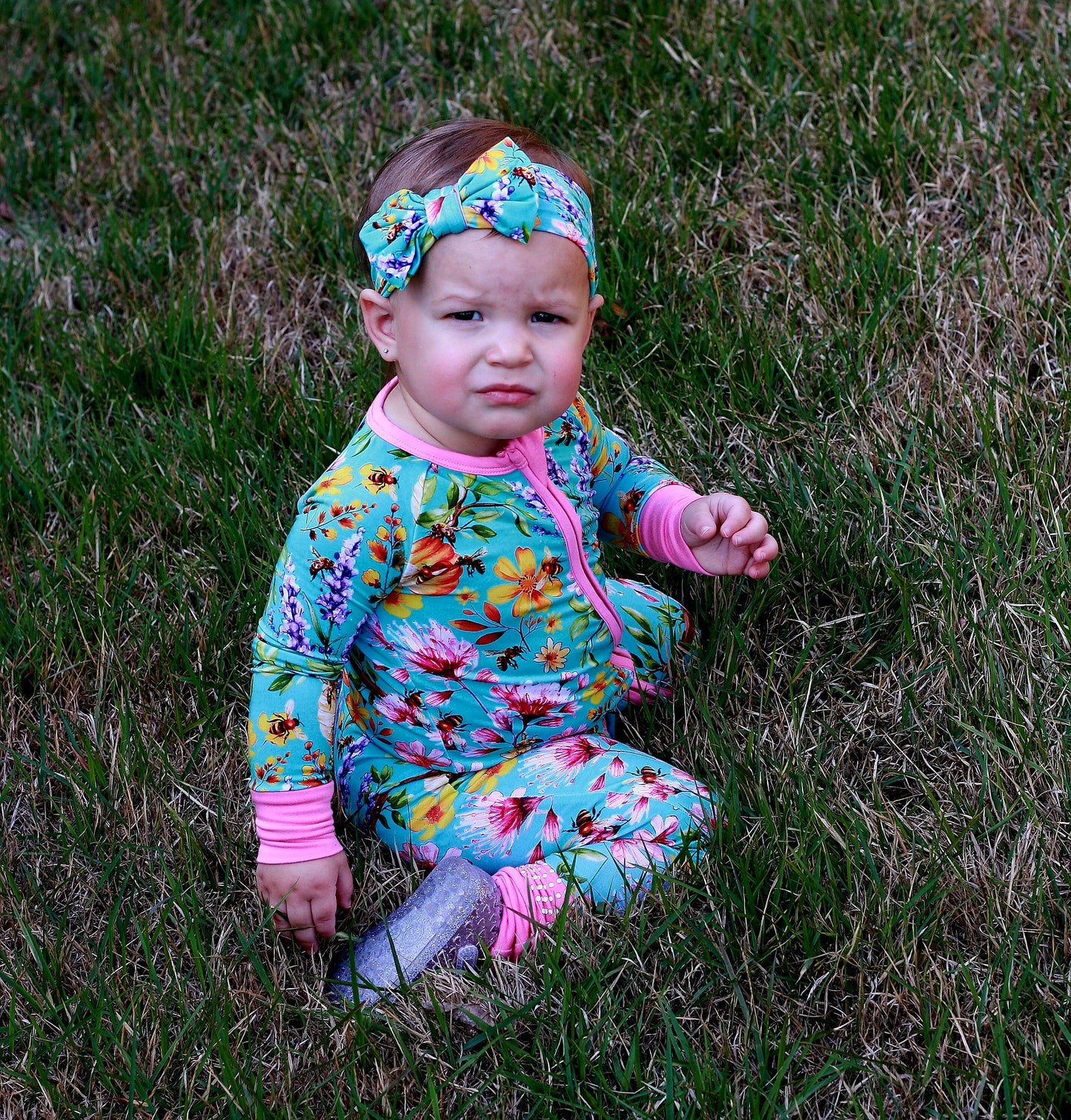 Buzzing Blooms Convertible Zip-Up