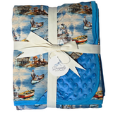 Harbor Of Memories Bamboo Minky Dot Blanket