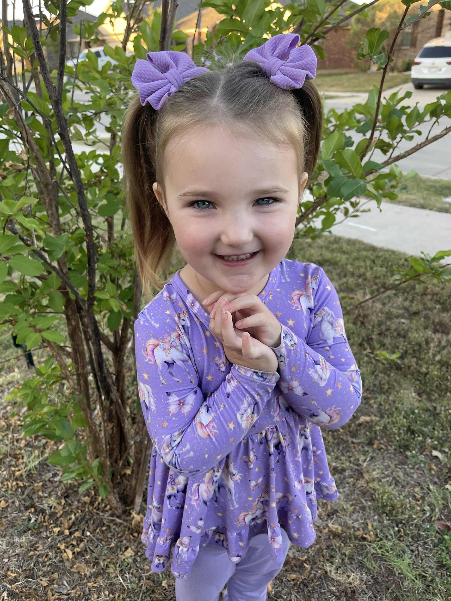 Unicorn Wishes 2 piece Peplum and Legging Set