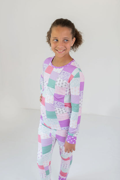 Darling Patchwork 2 Piece Pajama Set