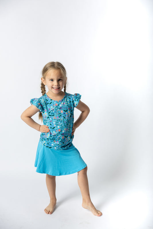 Wildflower Dreams Ruffle Shirt and Skort