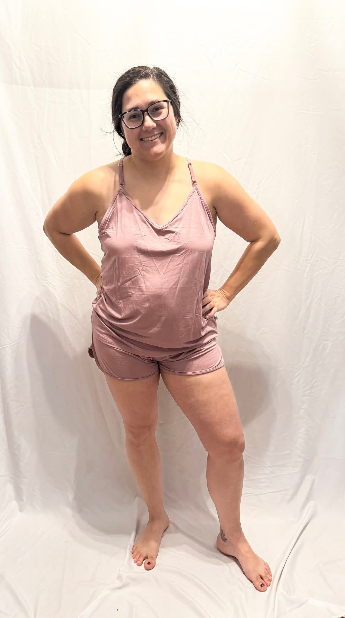 Dusty Rose Cami and Short Set