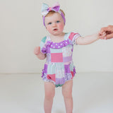 Darling Patchwork Bubble Romper