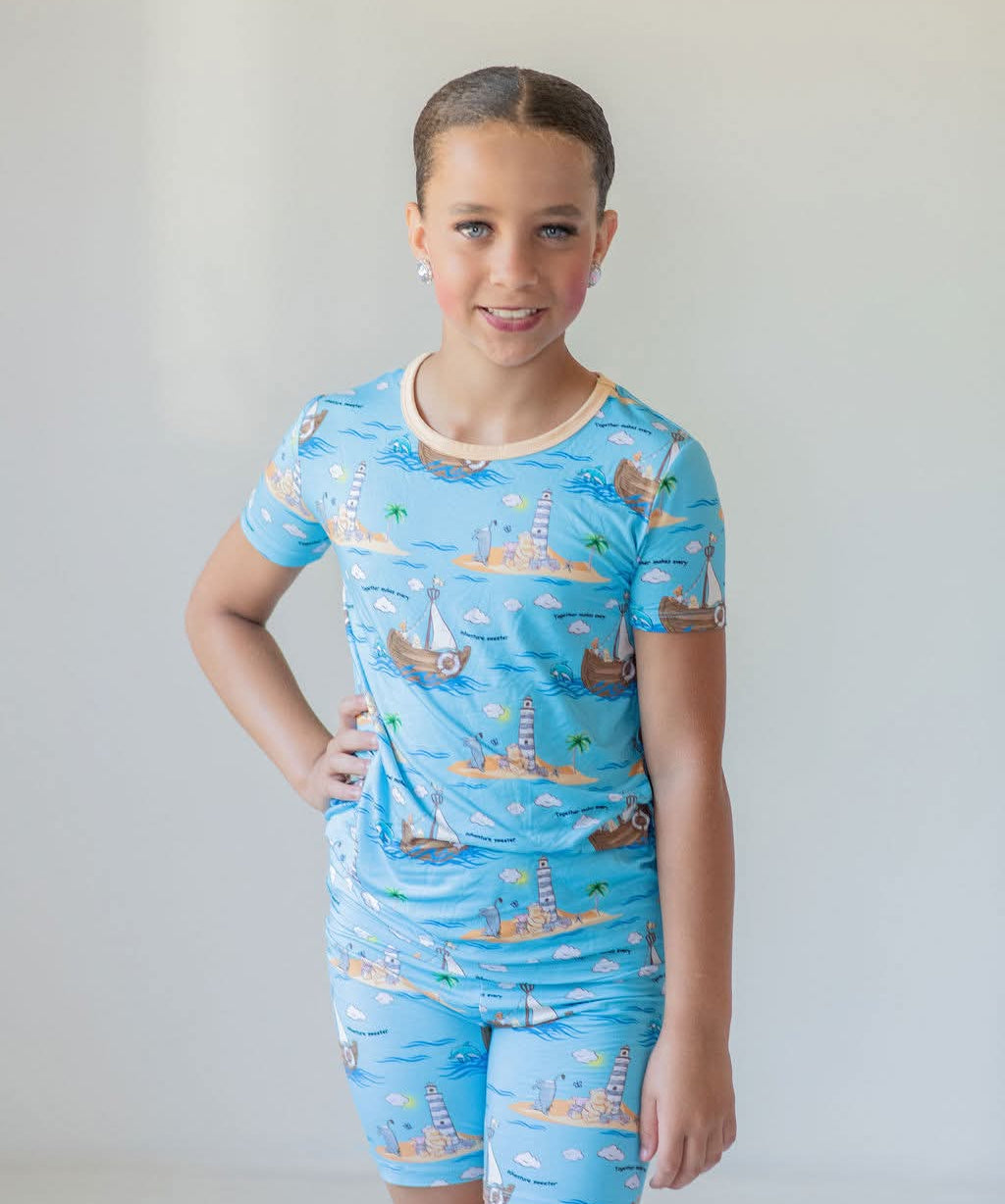 Sailing Together 2 Piece Pajama Set