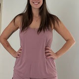 Dusty Rose Cami and Short Set