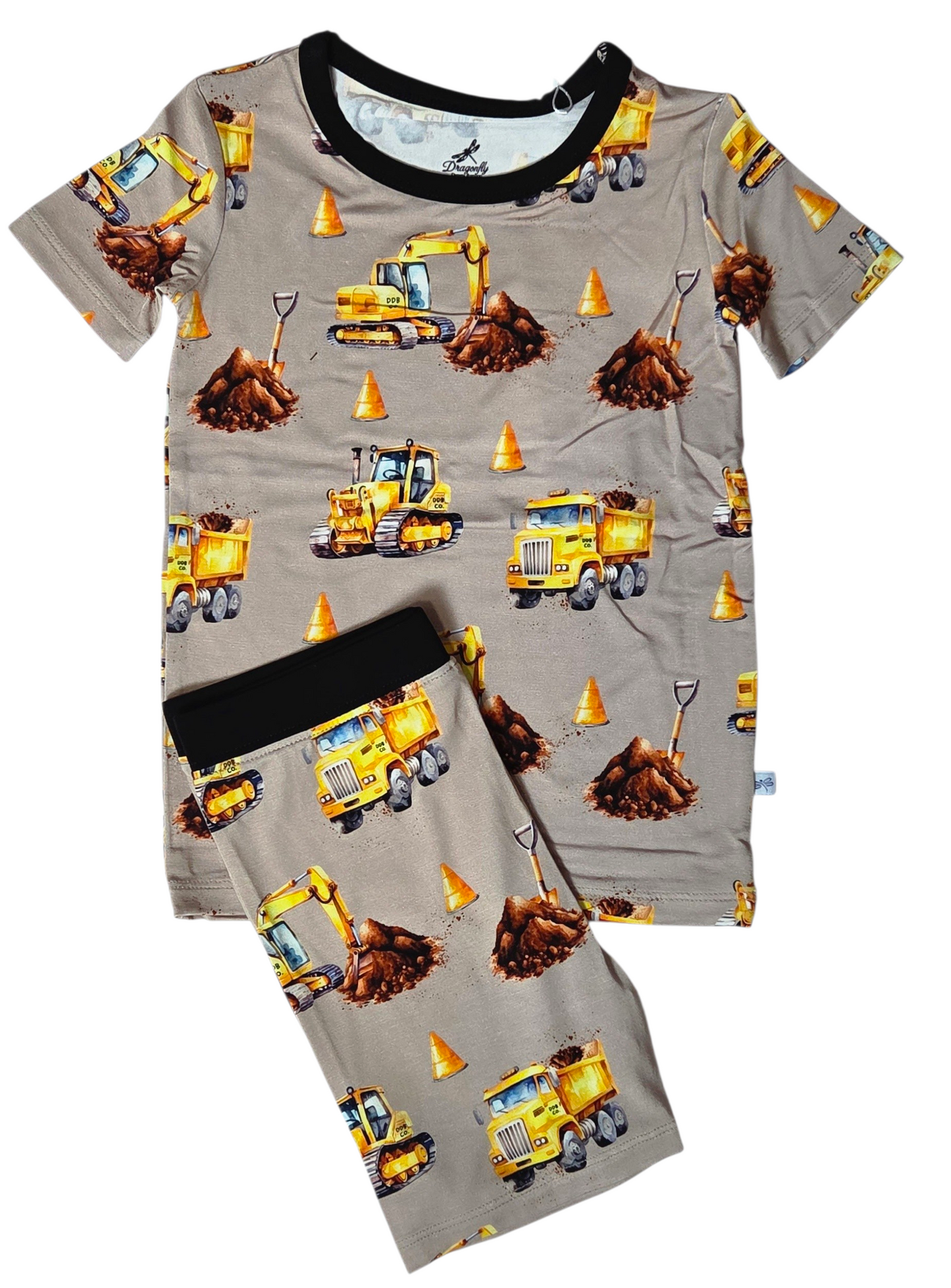 DDB Construction Short Sleeve and Shorts Pajama Set