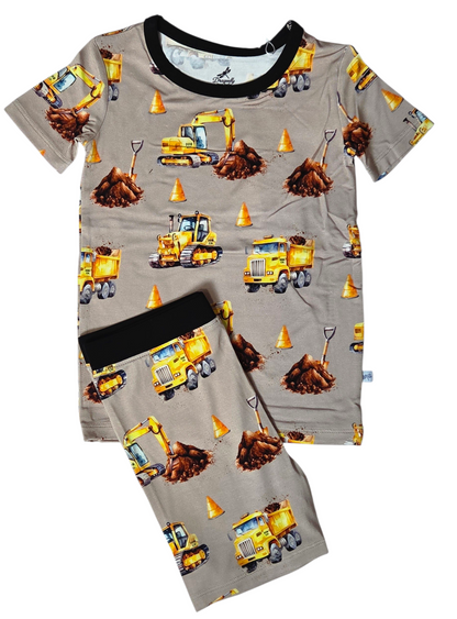 DDB Construction Short Sleeve and Shorts Pajama Set