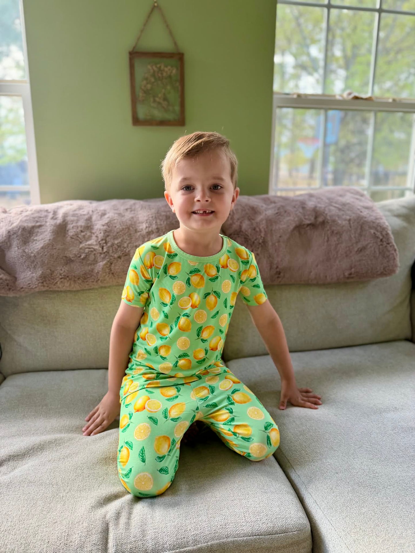 Lemon Pop 2 Piece Pajama Set