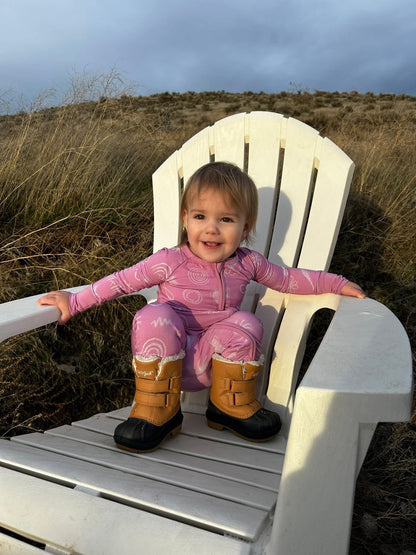 Blushing Doodles Convertible Zip-Up