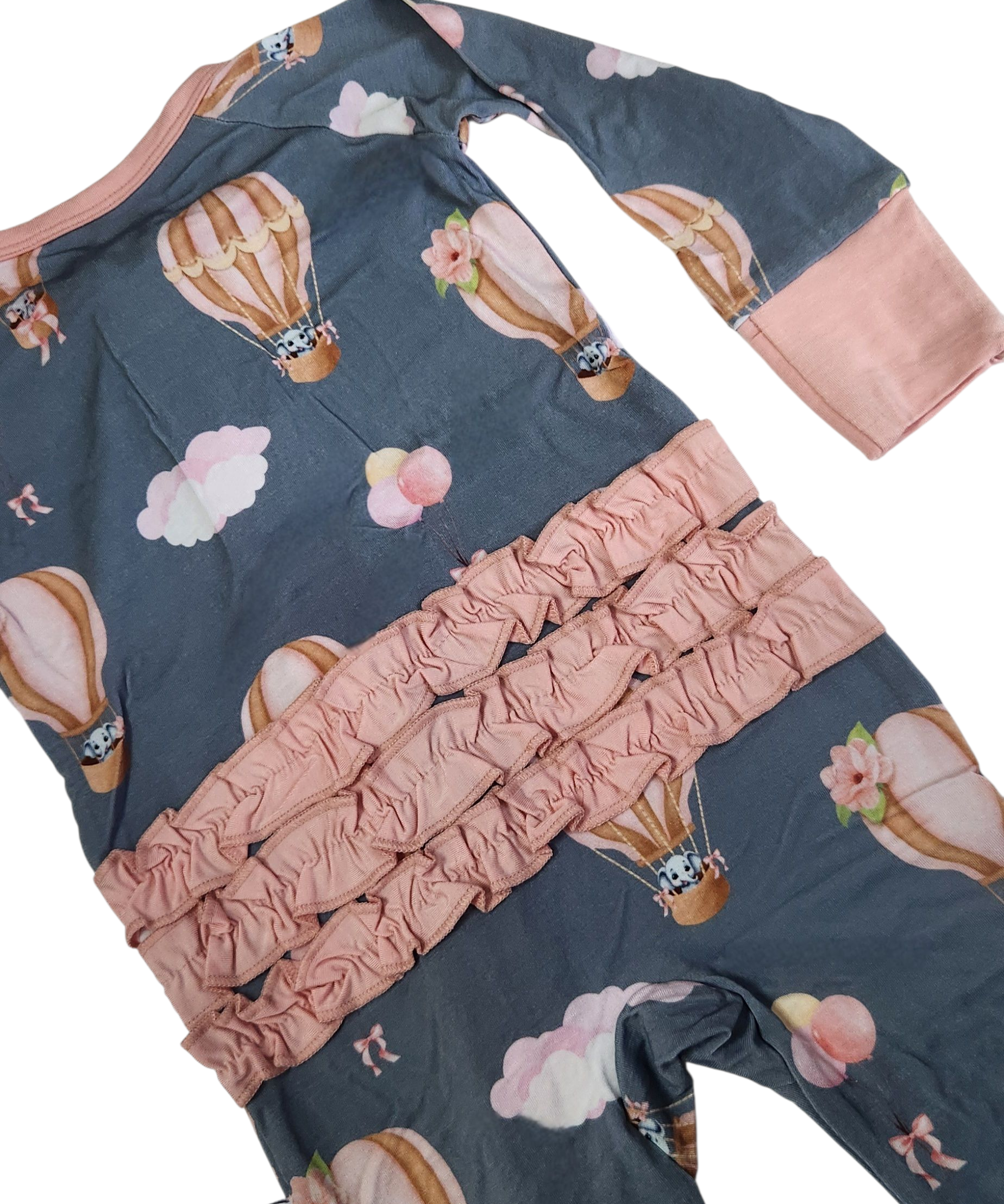 Trunks In The Clouds (Pink) Convertible Zip-Up