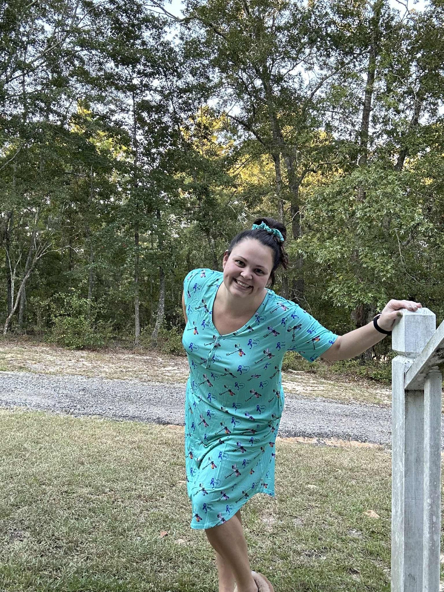 Wings of Light 2 Women's Nightgown