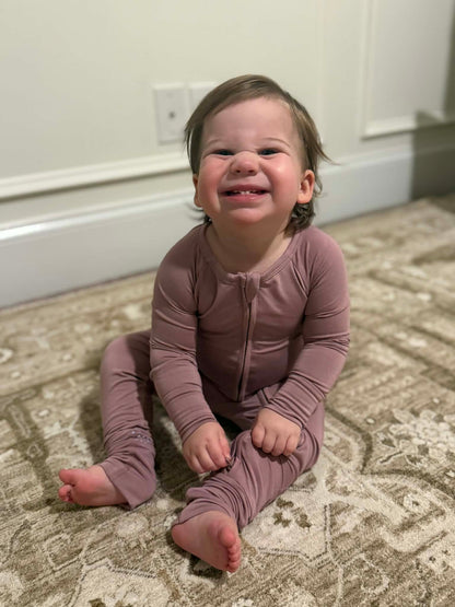 Dusty Rose Convertible Zip-Up