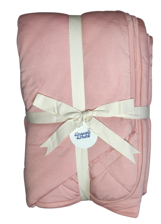 Blush 2.5 Tog Quilted Adult Blanket