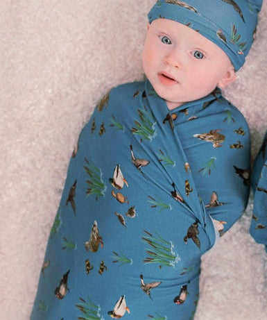 We Flock Together Swaddle and Hat Set