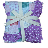Darling Patchwork 2 Layer Blanket with Ruffle