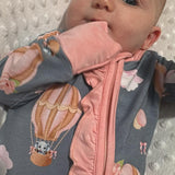 Trunks In The Clouds (Pink) Convertible Zip-Up