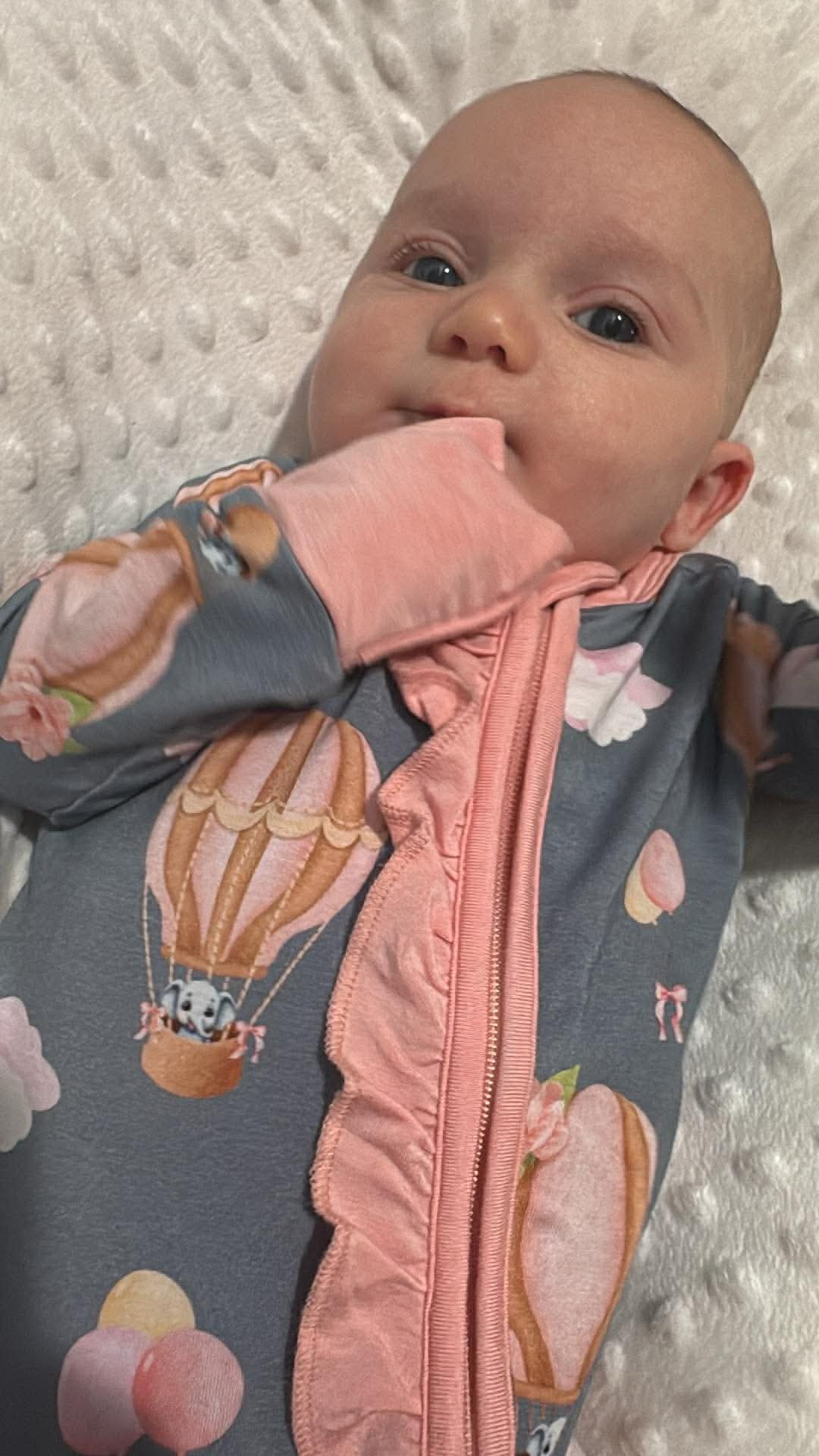 Trunks In The Clouds (Pink) Convertible Zip-Up