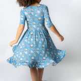 God Says I Am Twirl Dress with Pockets & Shorts Set