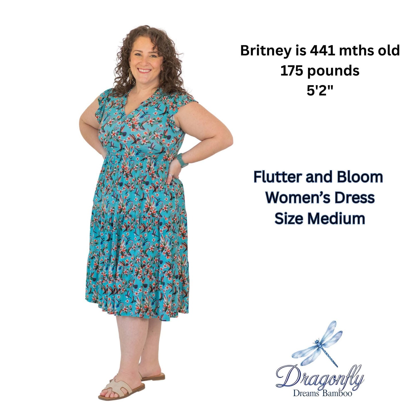 Flutter and Bloom Women's Midi Dress