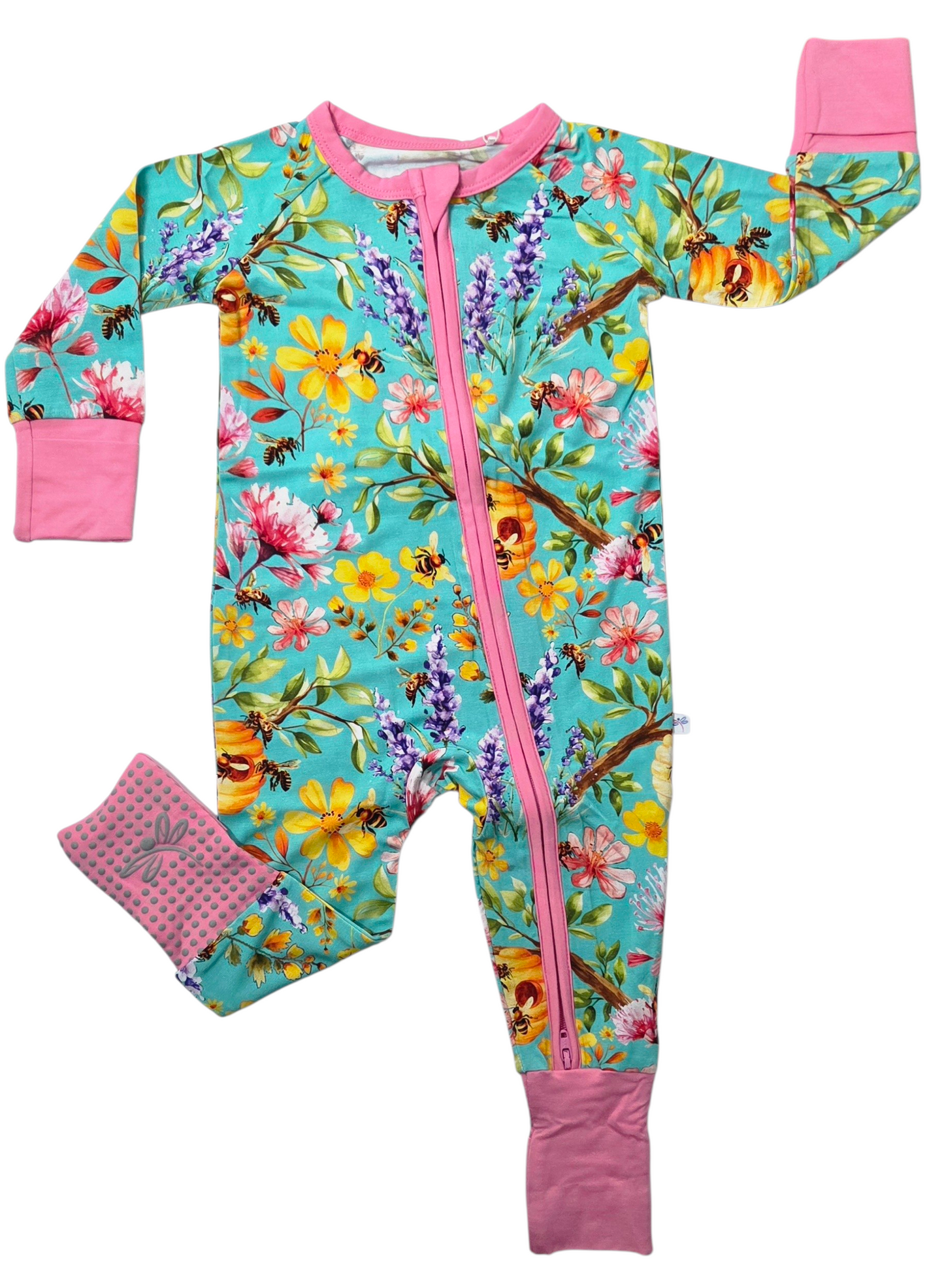 Buzzing Blooms Convertible Zip-Up