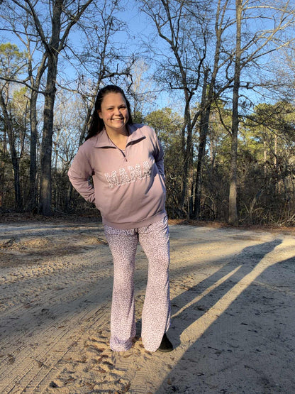 Prowl in Pink Quarter Zip Pullover