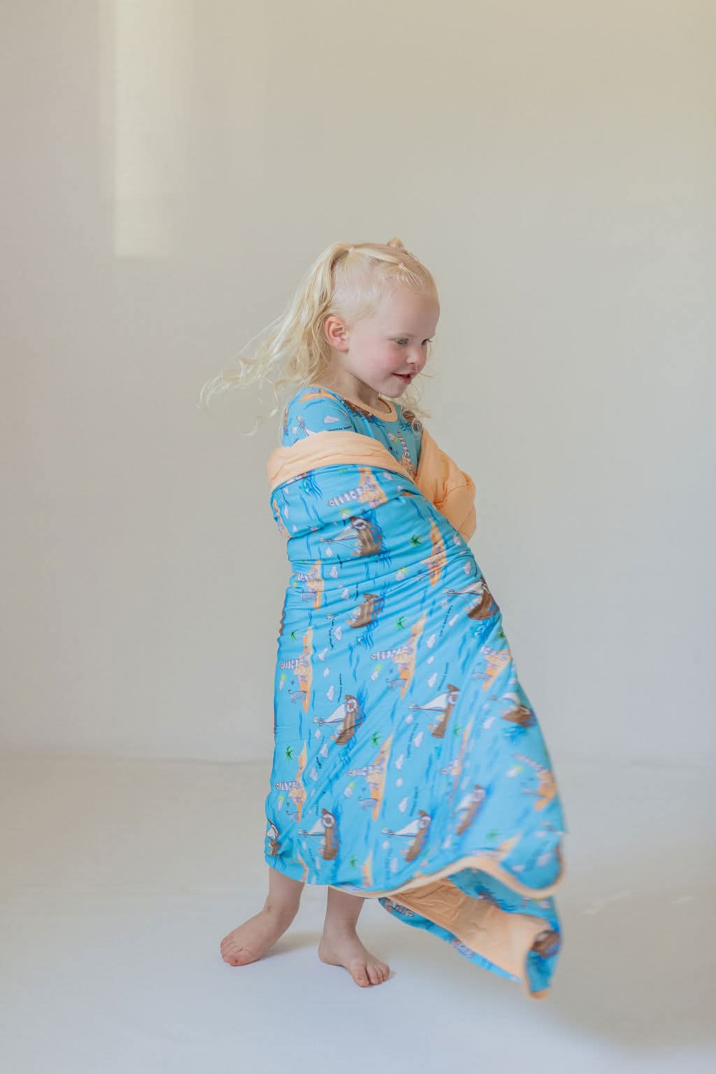 Sailing Together 2.5 Tog Quilted Blanket