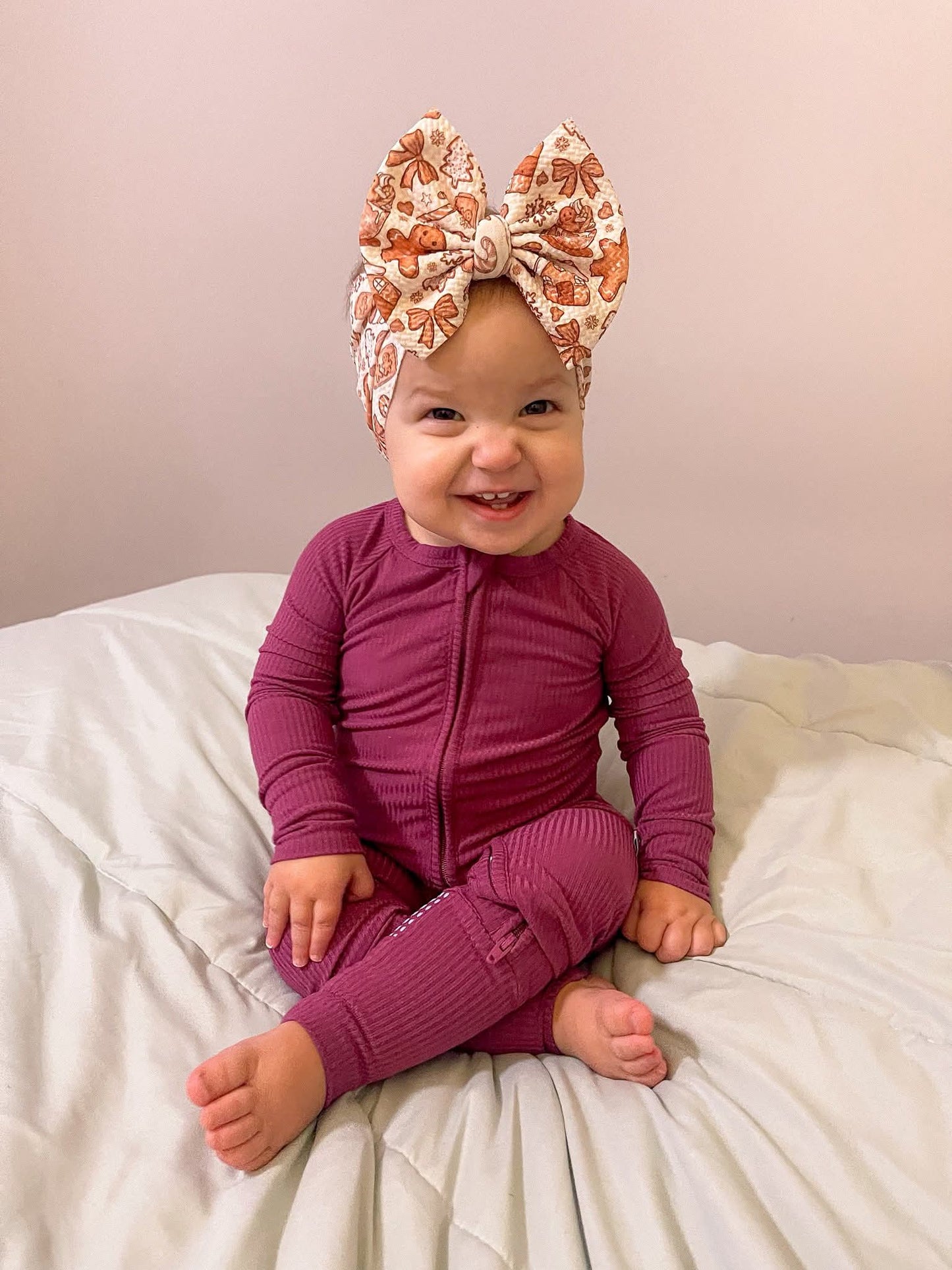 Mauve Ribbed Convertible Zip-Up