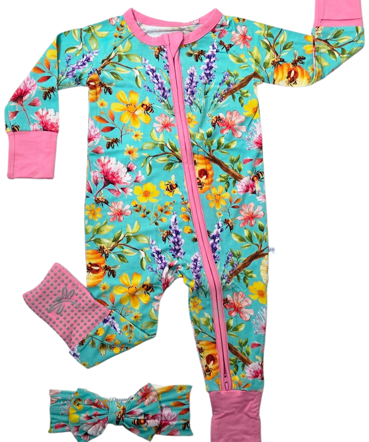 Buzzing Blooms Convertible Zip-Up