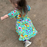Buzzing Blooms Twirl Dress & Shorts Set