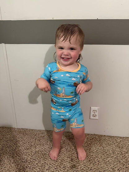 Sailing Together 2 Piece Pajama Set