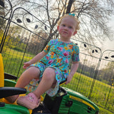 Buzzing Blooms Twirl Dress & Shorts Set