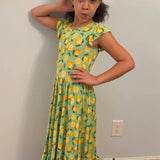 Lemon Pop Twirl Dress with Pockets & Shorts Set