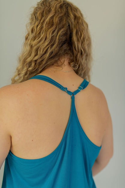 Obsidian Blue Racerback Chemise