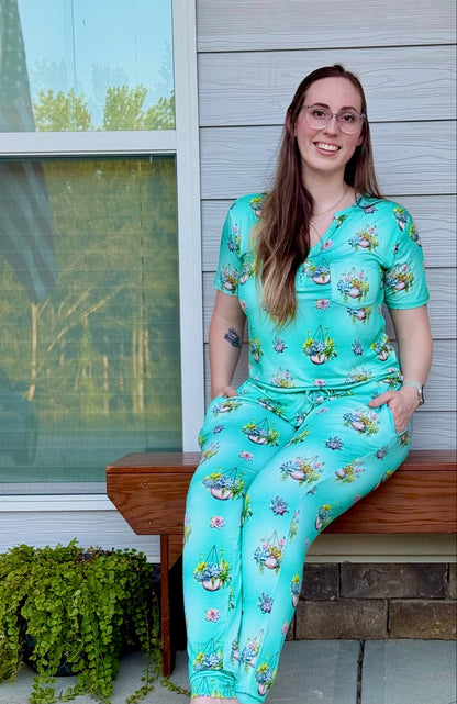 Succulent Cascade Women's Pajamas