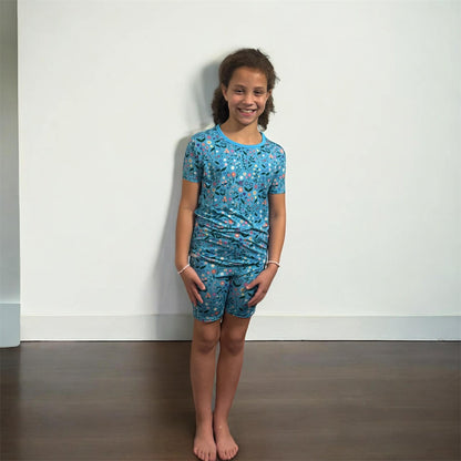 Wildflower Dreams 2 Piece Short Sleeve and Shorts Pajama Set